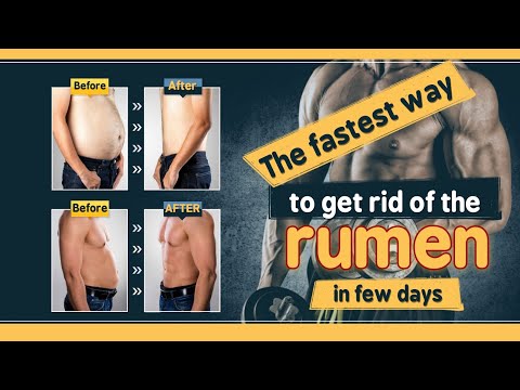 The fastest way to get rid of the rumen😳💪 without diet🙀