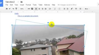 How to rotate image in Google docs
