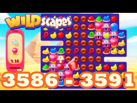 Wildscapes Level 3586 - 3591 HD Walkthrough 3 match puzzle | android | 3587 | 3588 | 3589 | 3590