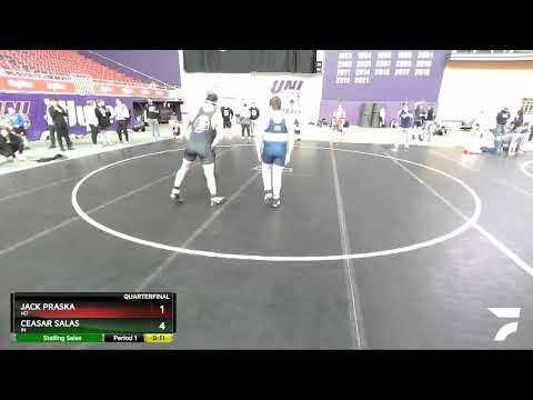 187 Lbs Quarterfinal - Ceasar Salas, IN Vs Jack Praska, ND 69ed