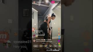 Erica Mena Work out- Celebrity Instagram