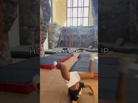 LEARN BACKFLIP✅ #tutorial #howto #fitness #backflip