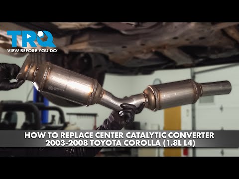 How to Replace Center Catalytic Converter 2003-2008 Toyota Corolla (1.8L L4)