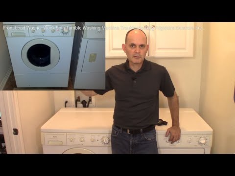Front Load Washer Won’t Spin Tumble Washing Machine Troubleshooting Frigidaire Kenmore Etc. Thorough