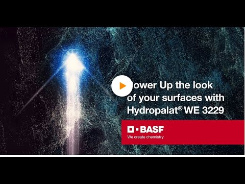 Power up the look of your surfaces with Hydropalat® WE 3229