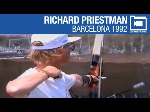 Three-time Olympian Richard Priestman shooting at Barcelona 1992 | Archive Footage