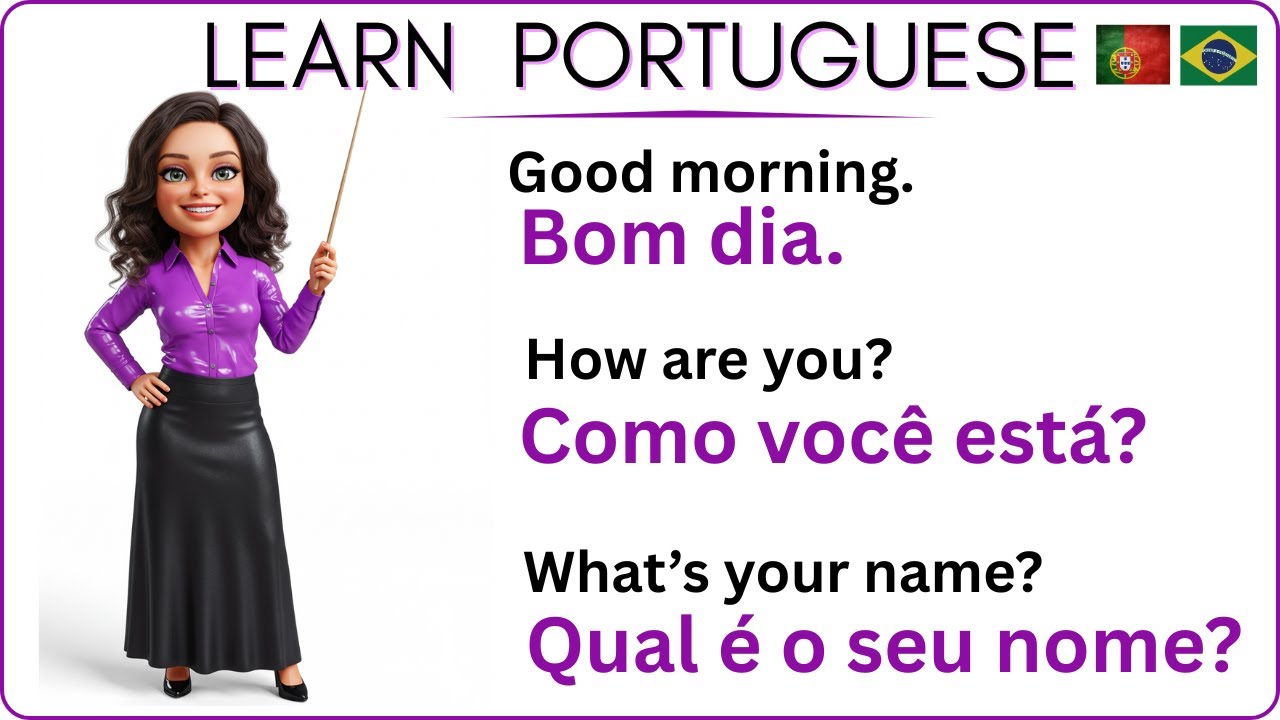 50+ Essential Portuguese Phrases, Pronunciation & Vocabulary for Beginners | Learn Portuguese Fast