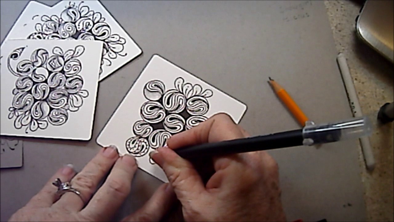 Cruffle Tangle Pattern Lesson #157