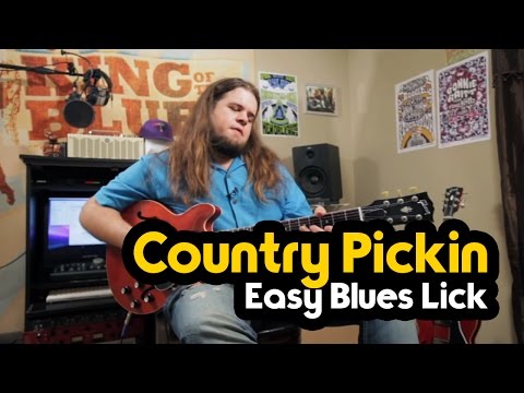 How to Play Country Pickin' Licks - Easy Blues Lick Lesson