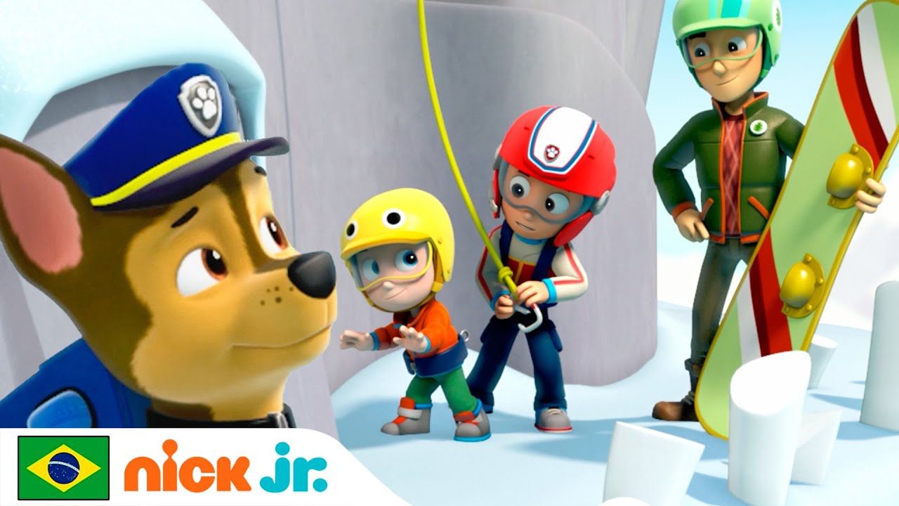 Patrulha Canina | Chase e Rider num resgate na montanha | Nick Jr. em Português