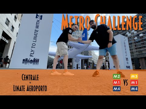 METRO CHALLENGE - Come arrivare a Linate dalla stazione Centrale di Milano con la nuova metro 4