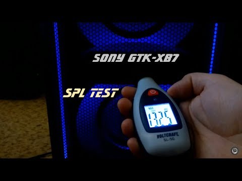 Sony GTK-XB7 - SPL test  / 132 dBC  / Use 🎧