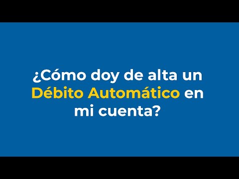 Tutorial Débito Automático