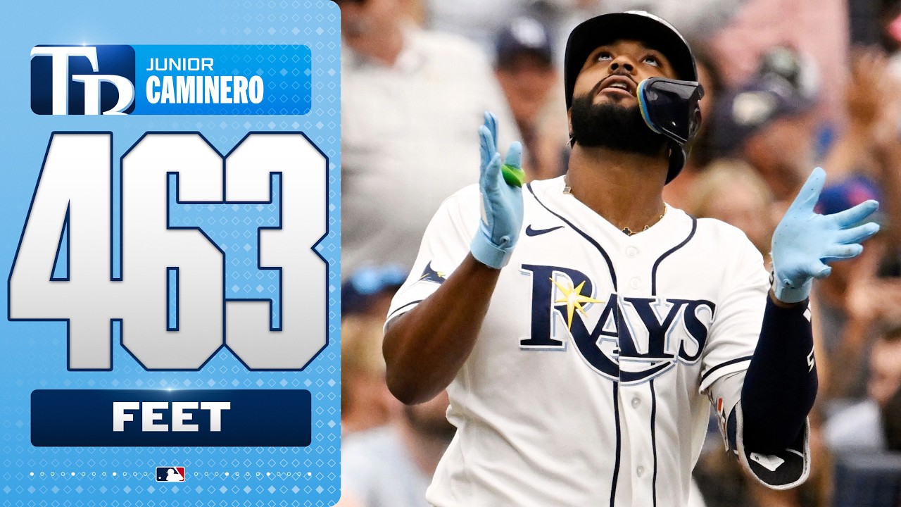 463 FEET! 🤯 Junior Caminero crushes the LONGEST HR of his CAREER! 😤 (7th HR in his last 6 games!)