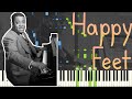 Art Tatum - Happy Feet 1954 (Fast Stride Piano Synthesia) by @MidiTools