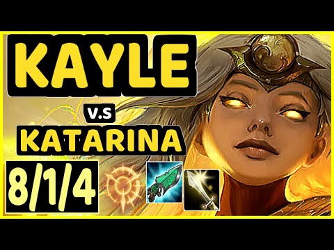 DAWIDSONEK (KAYLE) vs KATARINA - 8/1/4 KDA MID CHALLENGER GAMEPLAY - EUW