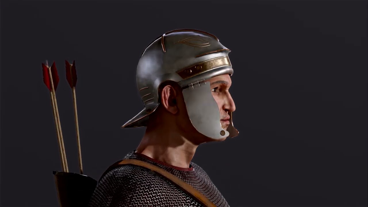 Roman Archer 3D Model