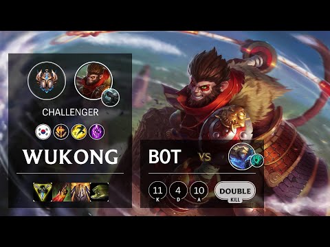 Wukong Bot vs Ezreal - KR Challenger Patch 10.19