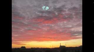 Strange blue object in the sky