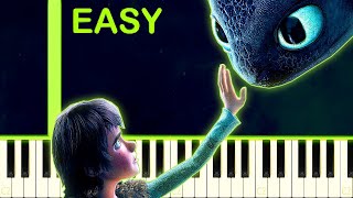 TEST DRIVE | HOW TO TRAIN YOUR DRAGON - EASY Piano Tutorial