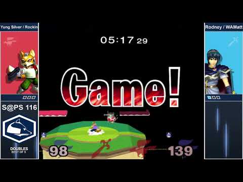 S@PS 116 - Yung Silver / Rockin vs Rodney / WAMatt - Melee Doubles