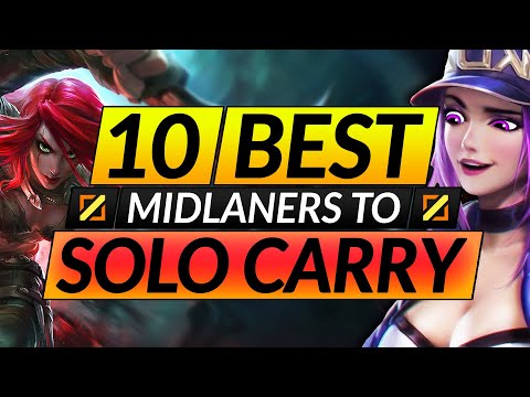 10 SOLO CARRY Champions to MAIN and RANK UP - Mid Lane Tips for Season 11 - LoL Guide
