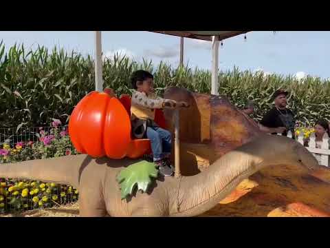 Is this real dinosaur! Spina farms - Morgan hill, #California #kidsfun #shortsvideo #trend #yt