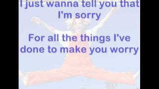 I Will Be Yours - Aaron Carter - lyrics on screen