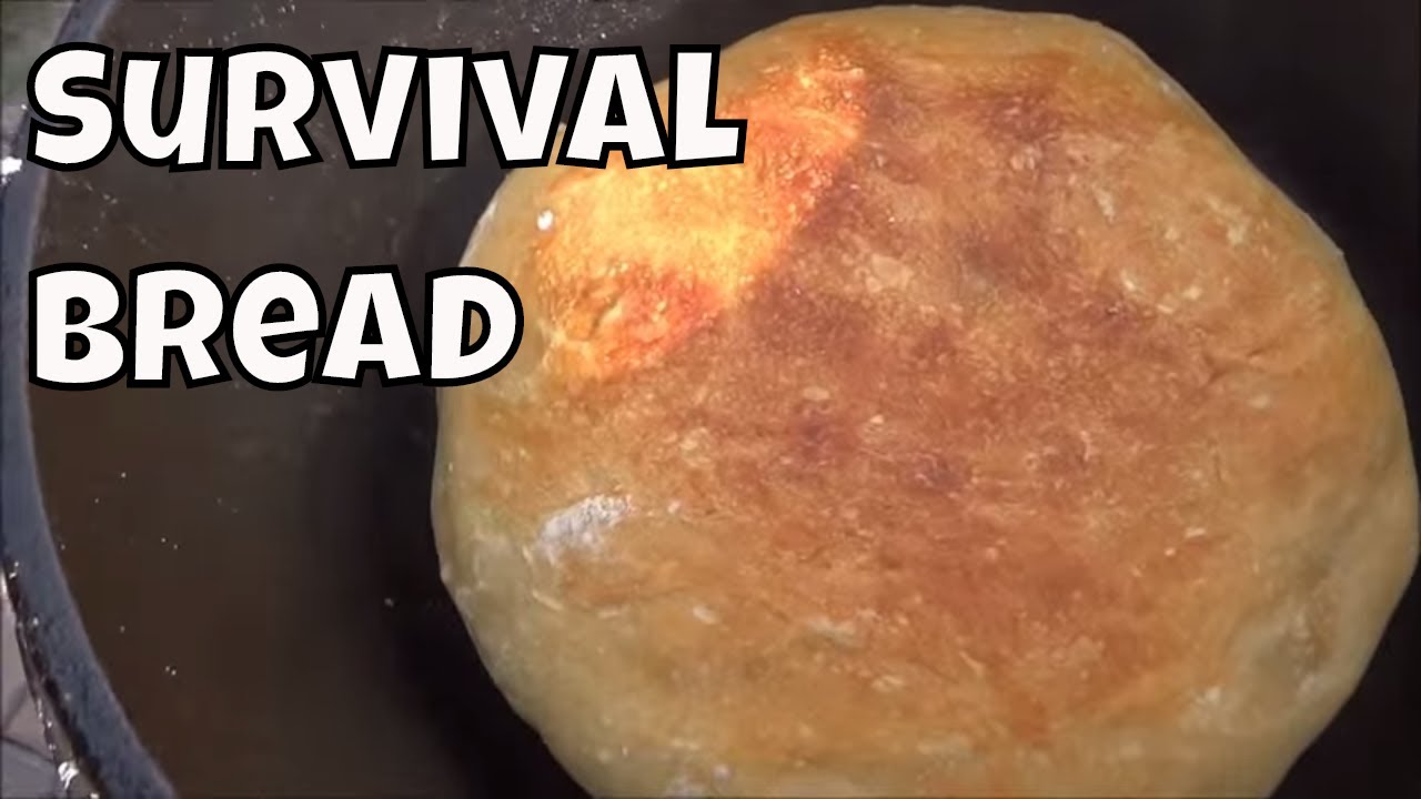 Pan de supervivencia simple con solo 4 ingredientes