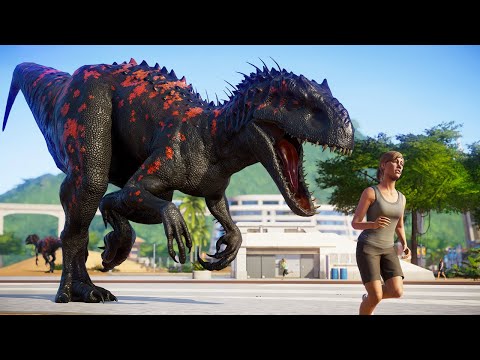 Indominus Rex Vs Indoraptor Breakout & Fight - Jurassic World Evolution