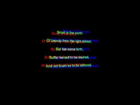 Go, Lovely Rose - Poem Analysis