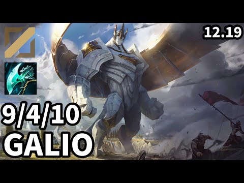 Galio Mid vs Qiyana - Ranked Grandmaster - Patch KR 12.19