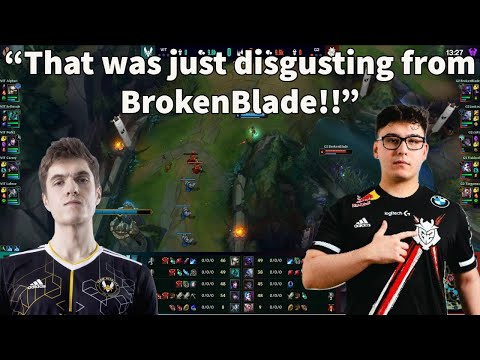 G2 BrokenBlade SOLO KILLS Alphari In LEC Playoffs!!