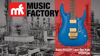 Video thumbnail for Ibanez RGA42HPT Laser Blue Matte - Review (Portuguese/English) by Garciah Guitar