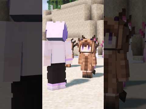 Minecraft But All Mobs Become Waifu Girls #shorts