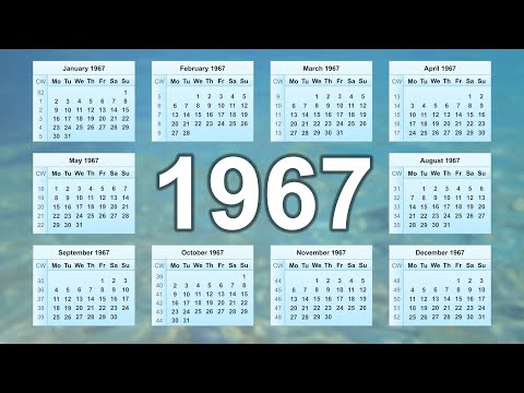 1967 Calendar