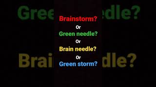 Brainstorm vs Green needle | which do you hear?