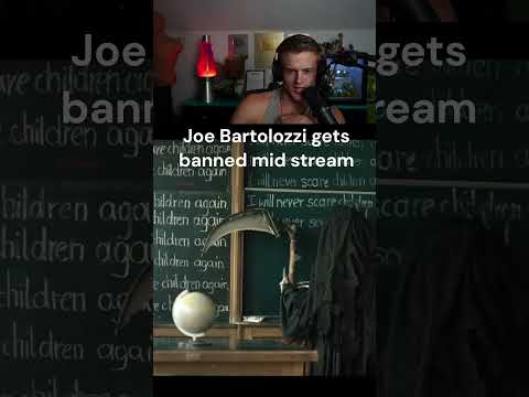 Joe Bartolozzi gets banned mid-stream
