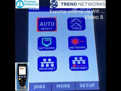 VIDEO 8 NAVITEK IE exportar el informe vía WIFI