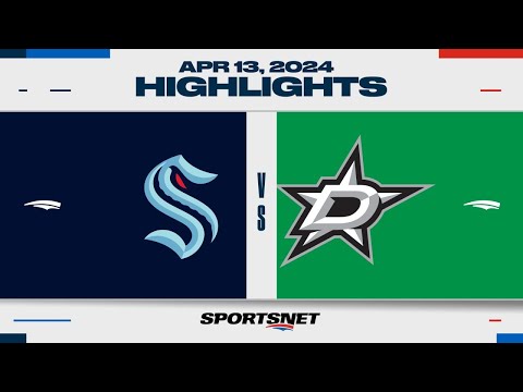 NHL Highlights | Kraken vs. Stars - April 13, 2024