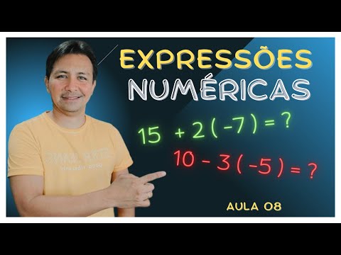 EXPRESSÕES NUMÉRICAS COM NÚMEROS INTEIROS  - PARTE 01