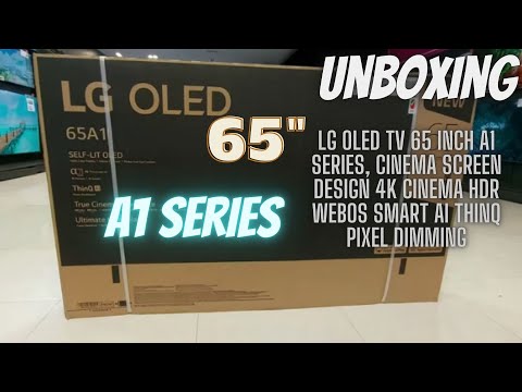 OLED65A1PVA || LG OLED TV 65" A1 Series || 4KCinema HDR WebOS Smart AI ThinQ Pixel Dimming