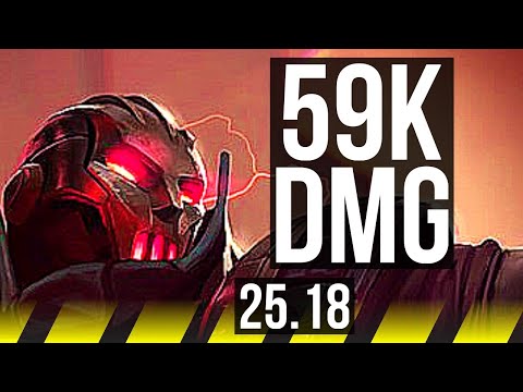 VIKTOR & Pantheon vs VEIGAR & Alistar (ADC) | 59k DMG, 21/5/11, Godlike | BR Challenger | 25.18