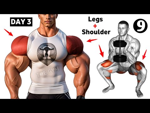 Day 3 Legs & Shoulders Workout | Full Week Gym Plan for Muscle Growth