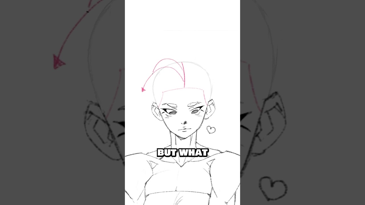 Draw better hair immediately 💅 #howtodraw #artschool #drawinghair