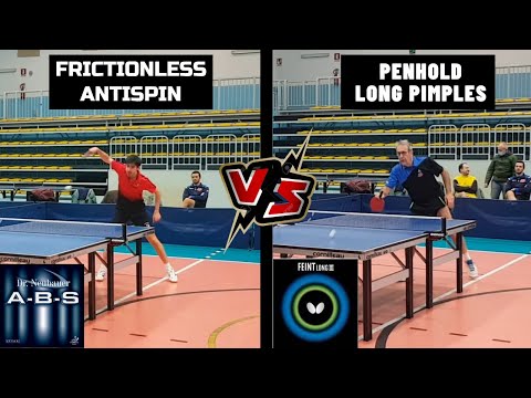 PENHOLDER LONG PIMPLES vs ANTISPIN - Table Tennis Championship Match