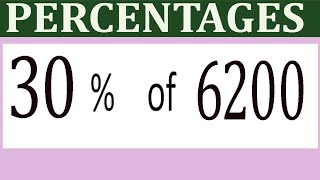 Download the video "Percentages     30      Percentage(%)    of   6200"