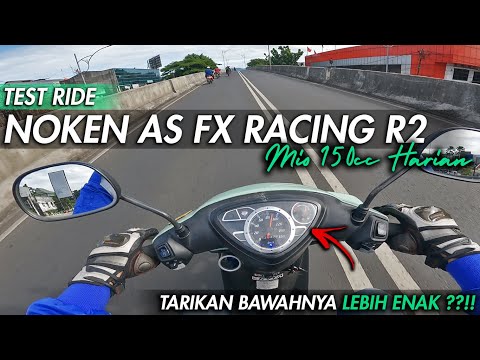 TEST RIDE NOKEN AS R2 FX RACING DI MIO 150 CC KLEP SONIC | RISETAN TERBARU TARIKAN BAWAH LEBIH ENAK