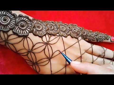 festival day special back hand mehndi design by fashion clock