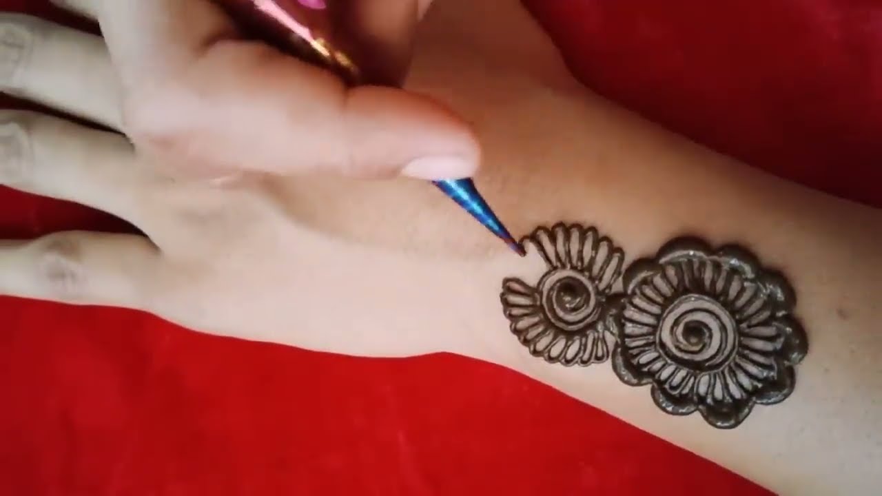 festival day special back hand mehndi design by fashion clock